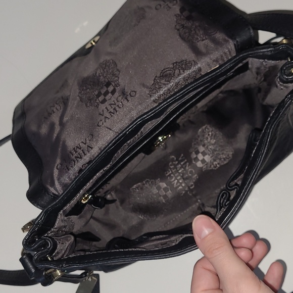 Vince Camuto Leather Shoulder bag with Gold Hardware - Picture 8 of 11